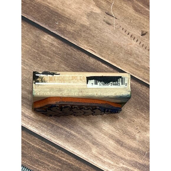 HTF RUBBER STAMPEDE A2411E EVERGREEN PINE WOOD MOUNTED RUBBER STAMP WITH SNOW - Picture 4 of 5